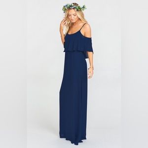 Show Me Your Mumu Caitlin ruffle maxi dress.